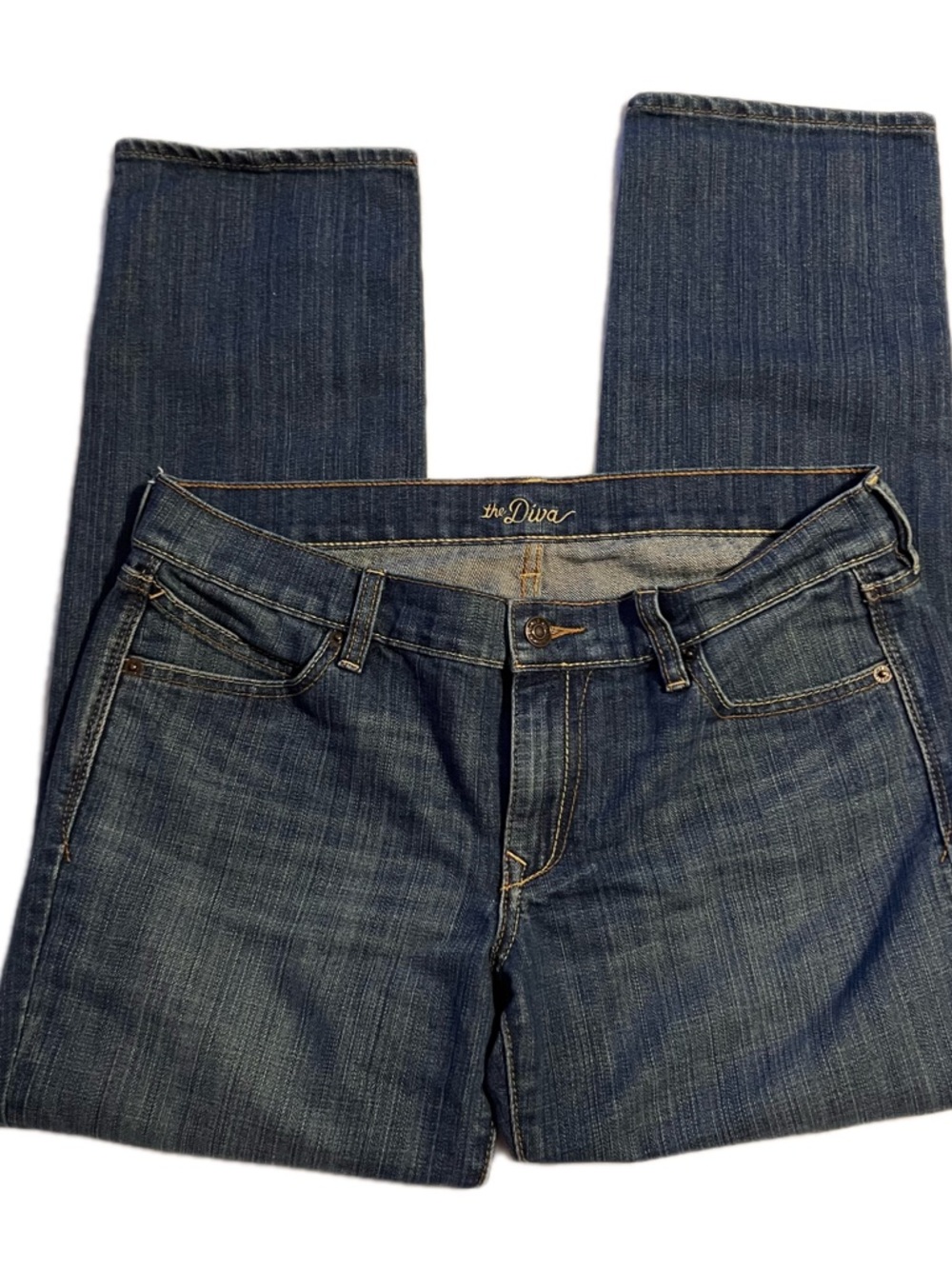 Old Navy THE DIVA Low Rise Bootcut Jeans - Size 8 Short - Y2K Indie Sleaze